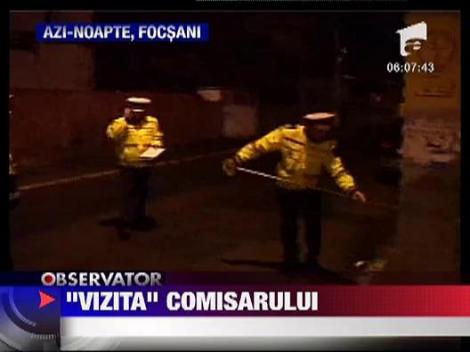 Un comisar de la politia rutiera a intrat cu masina in casa!