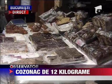Cozonac gigant de 12 kilograme
