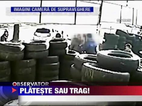 Scandal cu impuscaturi intr-o vulcanizare