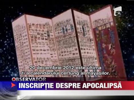 Apocalipsa din calendarul mayas revine in actualitate