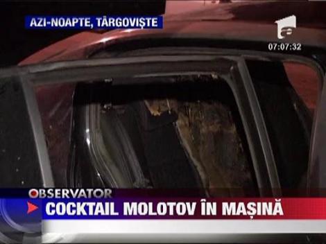 Autoturism incendiat in Targoviste