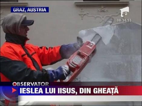 Ieslea lui Iisus, din gheata