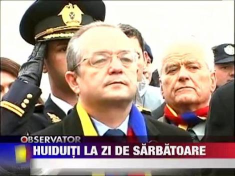 Basescu si Boc, huiduit de Ziua Nationala a Romaniei