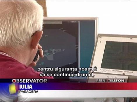 Avion intors de pilotul automat