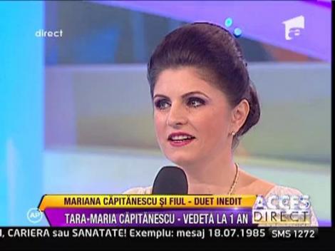 Mariana Capitanescu si fiul - duet inedit