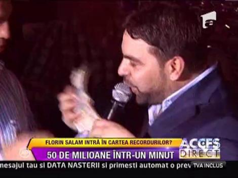 Florin Salam incaseaza intr-un minut 50 de milioane de lei!