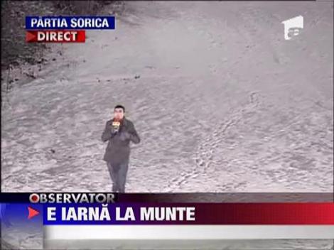 A venit iarna la munte