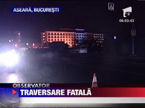 Barbat accidentat in timp ce traversa printr-un loc nepermis