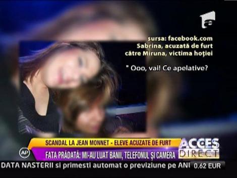 Scandal la Jean Monnet, eleve acuzate de furt