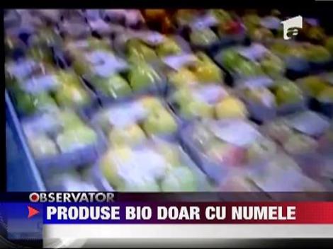 Produse bio doar cu numele