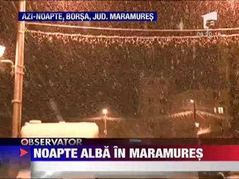 Iarna isi arata coltii in Maramures!