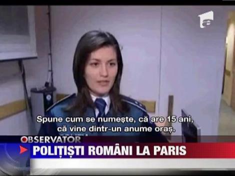Politisti romani detasati in Franta