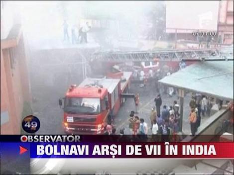 Bolnavi arsi de vii in India