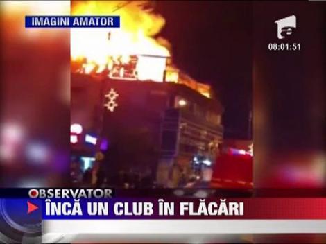 Club din Sibiu in flacari