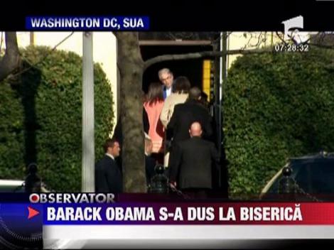 Barack Obama s-a dus la biserica