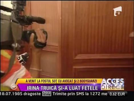 Irina Truica si-a luat fetele de la tatal lor