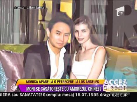 Monica Gabor este fericita in America