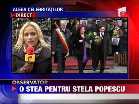 Stela Popescu a primit o stea pe Aleea Celebritatilor