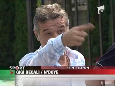 Gigi Becali a vrut sa-l transfere pe N'Doye, in direct la GSPTV