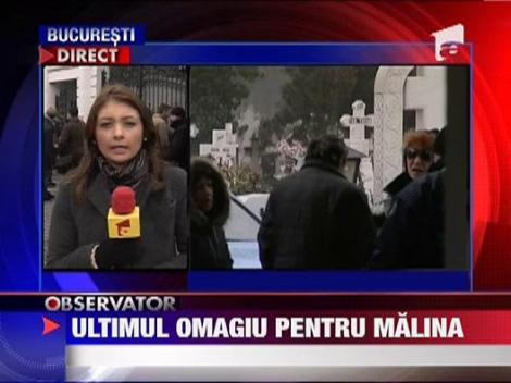 Trupul neinsufletit al Malinei depus la capela cimitirului Sfanta Vineri