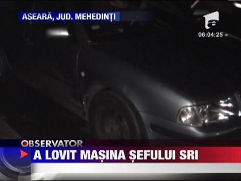 A lovit masina sefului SRI din Caras Severin