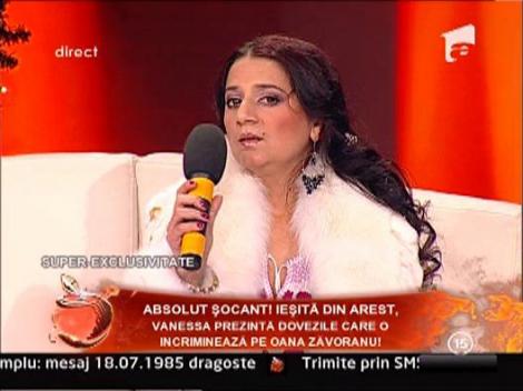 Vanessa: "Oana m-a contactat pe mine"