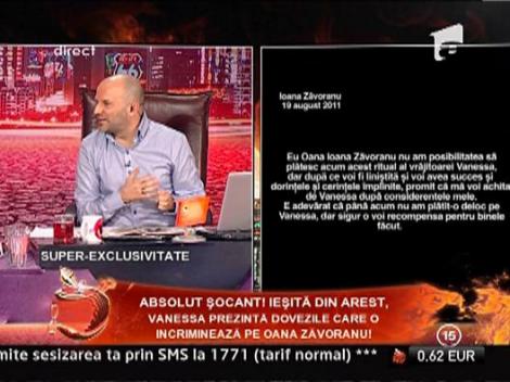 Vanessa: "Oana mi-a cerut sa o impreun cu un baiat"