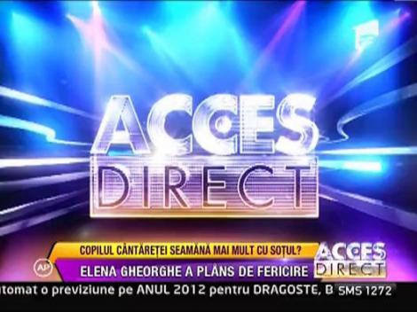 Elena Gheorghe si bebelusul ei de 6 zile au iesit din maternitate