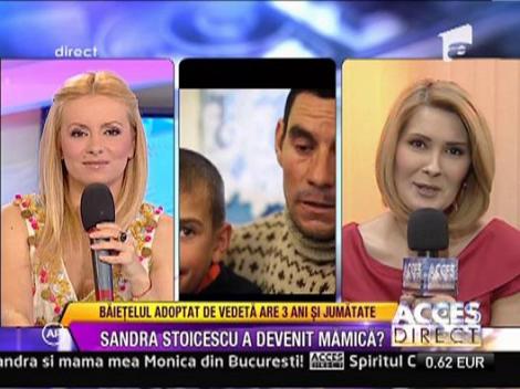 Sandra Stoicescu a adoptat un baietel