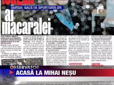 Primele imagini cu Mihaita Nesu