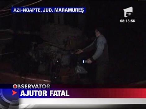 Maramures: Un barbat de 41 de ani a murit dupa ce s-a rasturnat cu tractorul intr-o vale