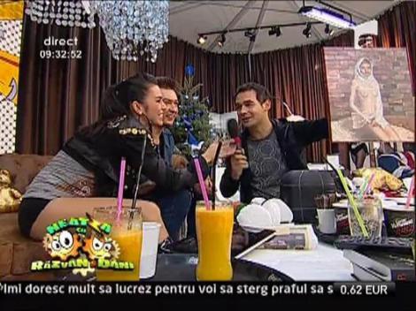 Liviu Hodor si Mona in platou la Neatza