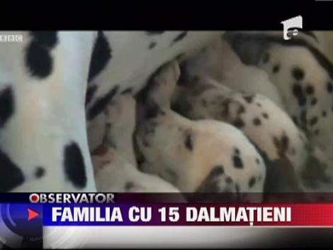 Familia cu 15 dalmatieni