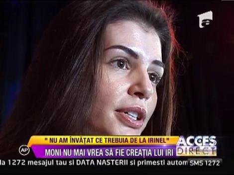 Monica Gabor nu mai vrea sa fie creatia lui Irinel