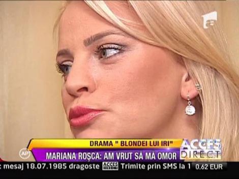 Mariana Rosca, "blonda lui Iri", a vrut sa se sinucida!