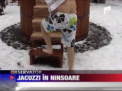 Jacuzzi in mijlocul zapezii