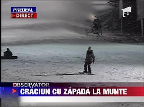 Craciun cu zapada la munte