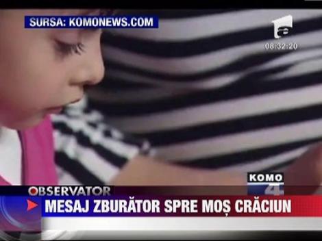 Mesaj zburator spre Mos Craciun