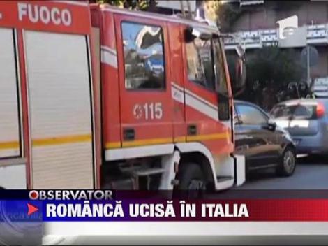 Romanca ucisa in Italia