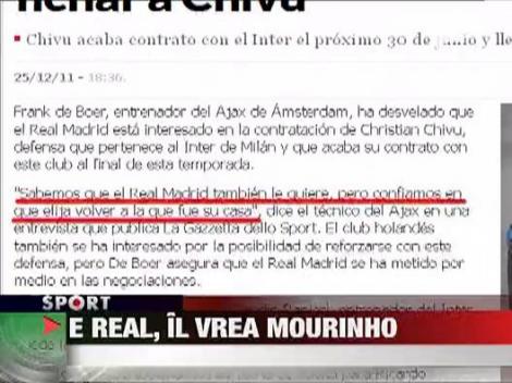 Mourinho il vrea pe Cristi Chivu la Madrid!