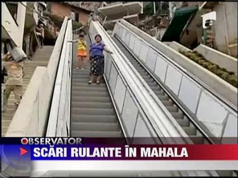 Scari rulante in cel mai sarac cartier din Medellin