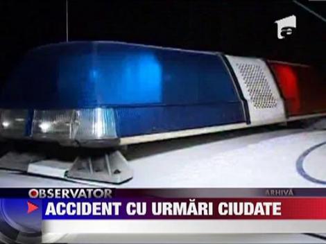 Barbat batut de politisti si abandonat pe un camp, in Bacau