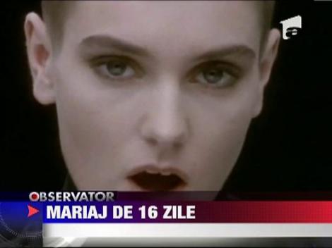 Sinead O'Connor intra in top zece al celor mai scurte casatorii ale vedetelor