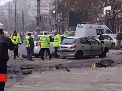 Accident pe Podul Grant din Bucuresti