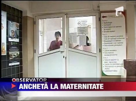 Ancheta la Maternitatea Brasov