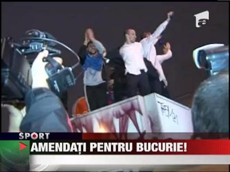 Stelistii, amendati cu 3000 de lei pentru ca s-au bucurat!