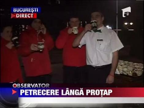 Petrecere langa protap