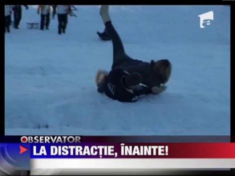 Distractie pe partie, la Semenic