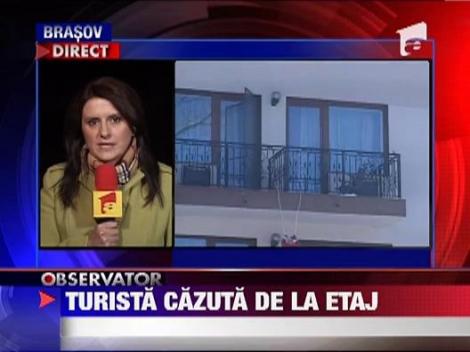 A cazut de la etajul pensiunii in care era cazata
