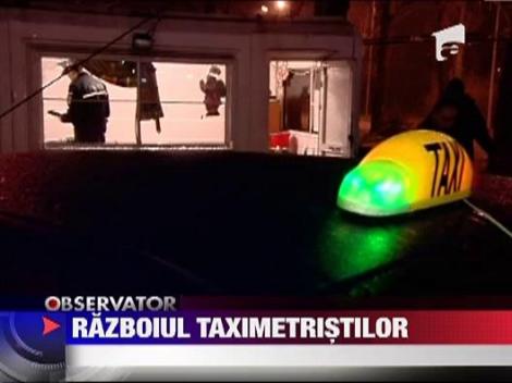 Scandal cu bate, rangi si cutite intre taximetristi